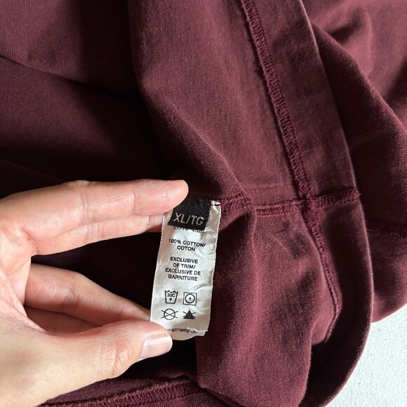 Reigning Champ Lightweight Cotton Crewneck Sweatshirt - Men's Size XL - Burgundy - Picture 5 of 7